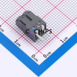 210-A-111/02 Screw Terminal Block Through hole Component (THT),P=3.5mm Connector 1x2P 3.5mm Gray Right Angle Insert - Product Image 2