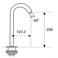 Robinet de lavabo automatique infrarouge commercial en laiton intelligent sans contact pour hôtel