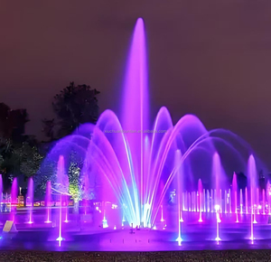 Fontaine d'eau musicale LED colorée personnalisée, équipement aquatique directement de l'usine pour usage extérieur - Product Image 3