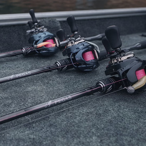 Canne à pêche Shimano Pegas Lure Rod 25, action moyenne rapide, pour la pêche au bar en mer, guides SIC noirs - Product Image 1