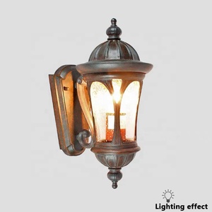 Lampada da Parete Esterna Retrò Marrone Grande con Base in Alluminio e Sorgente Luminosa LED Super Luminosa, Vendita all'Ingrosso - Product Image 5