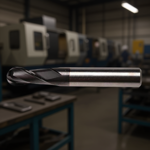 Fresa de carburo estándar Ttake Ta1413 con recubrimiento Nano TiAln, punta esférica helicoidal de 30 grados, 2 filos - Product Image 3