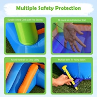 Portable Oxford matériel intérieur/extérieur fête des tout-petits Trampoline gonflable grande zone de saut toboggan château de rebond pour enfants