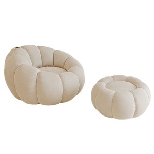 Sofá Perezoso Individual/Doble de Algodón con Forma de Calabaza, Sillón Giratorio para Balcón, Silla Reclinable para Descanso, Diseño Moderno, para Internet - Product Image 5