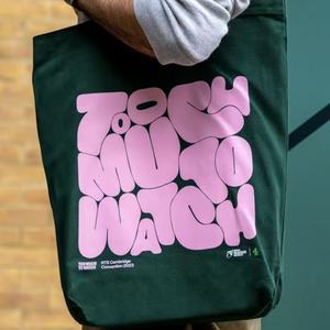 Sac à main en toile imprimé écologique en gros, sac fourre-tout en coton de 17 pouces, imprimé sur toute la page, schéma de couleurs - Product Image 5