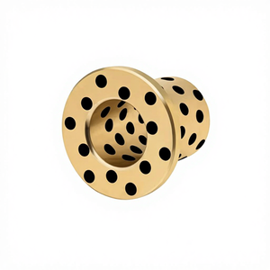 บูชหน้าแปลนรองรับแรงกด ทำจากโลหะผสมทองแดง MPGZ ขนาดเส้นผ่านศูนย์กลางภายใน 6~50 มม. ทนทานต่อการสึกหรอ หล่อลื่นด้วยตัวเอง ผลิตจากกราไฟต์และทองแดง - Product Image 1