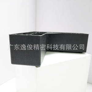 Yijun L-Shaped Plastic Furniture <b>Leg</b> 4037 Black Adjustable <b>For</b> <b>Sofa</b> Table Chair Bed Modern Minimalist Easy Installation - Product Image 1