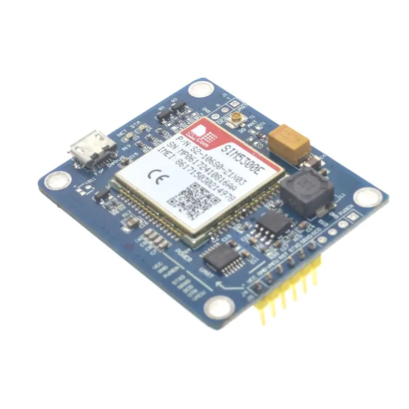 SIM5300E 3G Módulo de placa de desarrollo Quad-band GSM GPRS GPS SMS con antena PCB