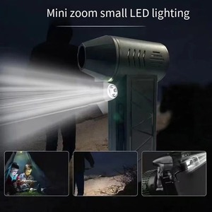 NOUVEAU Souffleur d'air 130000 tr/min avec buse supplémentaire, ventilateur turbo-jet, vitesse du vent 52 m/s, souffleur électrique avec lumière, sécheur de poussière - Product Image 4