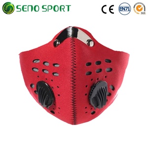 Chống Bụi Cao Su Tổng Hợp Xe Máy Nửa Khuôn Mặt Mặt Nạ Với Bộ Lọc Carbon - Product Image 5