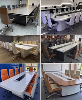 Chaise de bureau ergonomique pivotante de luxe légère à dossier haut pour la maison, le bureau, la conférence et l'ordinateur