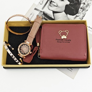 Conjunto de Relojes de Mujer en Tendencia 2026, Reloj con Diamantes, Pulsera y Cartera de Cuero, Set de Regalo - Product Image 5