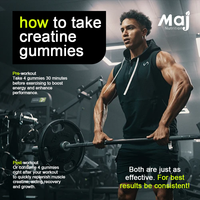 OEM Private Label Supplément pré-entraînement Pilules de croissance musculaire 5000mg Créatine Gummies Max Stregth Créatine Monohydrate Gummy