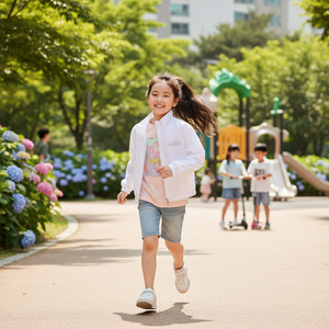 Veste Premium Coréenne OZKIZ J02 pour Filles de 6 à 9 Ans – Respirante, Col Montant, Mode Enfant d'Été – Vente en Gros - Product Image 3