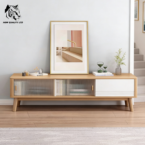 Meuble TV en bois écologique de style européen moderne, sur mesure, en stock, prêt à être expédié, prix bas, fournisseur chinois - Product Image 2