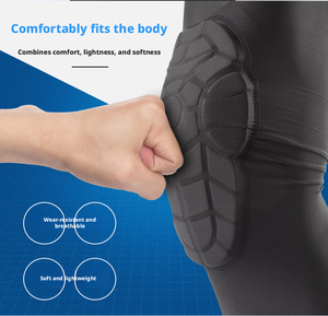 Genouillères de compression respirantes en nid d'abeille pour jeunes et enfants – Soutien du genou pour le basketball, le football, le volley-ball, la lutte et la course <span class=keywords><strong>à</strong></span> pied - Product Image 5