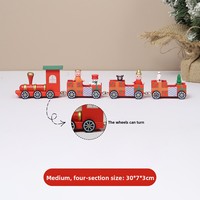 Nouvelle Arrivée Train de Noël Décorations pour la Journée des Enfants Ornements de train Aménagement de scène de fenêtre de salon Cadeau festif