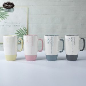 Vente en gros 11 Oz Fleur Peinte À La Main Café Mignon Personnalisé Écran De Soie Porcelaine Lait Tasse Thé Tasse À Café En Céramique pour Cadeau - Product Image 6