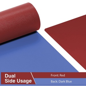 Tapis de bureau et tapis de souris en cuir PU double face avec logo personnalisé - Protection de bureau de jeu de grande taille avec option de taille personnalisée - Product Image 4