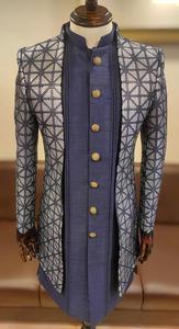 Designer Embroidered Indowestern Sherwani Set <b>for</b> Men with Stylish Kurta and <b>Jacket</b> <b>for</b> <b>Weddings</b> Parties & Traditional Functions - Product Image 5
