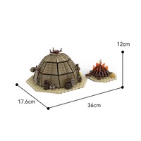 Bloques de Construcción Personalizados para Escenas de Campamento, Diorama de Fogata, Set de Construcción DIY, Modelo de Aventura al Aire Libre, OEM, ODM