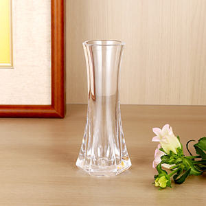 Tamanho pequeno Plástico Vaso Household Cafe Restaurant Table Use PS Material Transparente Cristal Forma Plástico Vaso - Product Image 4