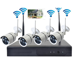 HJSCCD Hongjin WiFi Kit 5G Home Office Shop Factory Wireless Monitoring System 4CH H.264 Night Vision Micro SD <b>Card</b> - Product Image 2