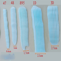 Outil de pâtisserie : Ensemble de 5 douilles à pâtisserie en acier inoxydable, à motif demi-rang tressé dentelé, motif panier de fleurs