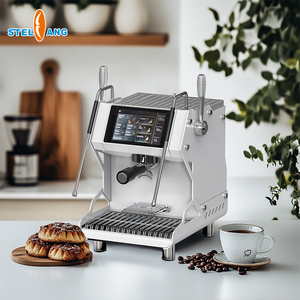 Máquina de Café Comercial de Doble Caldera de Acero Inoxidable, Máquina de Café Espresso Automática de un Toque para Cafetería - Product Image 4