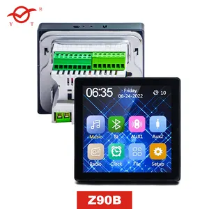 4 Kanal 25W Bluetooth Wand verstärker 4 Zoll Touchscreen intelligente Hintergrund musik Host Home Audio