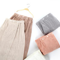 Robe de bain légère et douce pour femme, en velours corail moelleux, absorbante, idéale pour les voyages