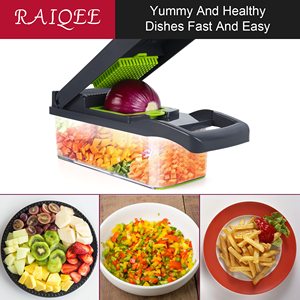 Picador de Verduras <span class=keywords><strong>Manual</strong></span> 14/16 en 1, Cortador de Alimentos, Rebanador de Verduras, Picador de <span class=keywords><strong>Cebolla</strong></span> - Product Image 6