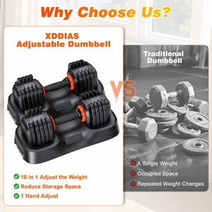 CZFIT Gym Equipment Fitness Workout Wholesale Adjustable <b>Dumbbell</b> Free Weights Set 50kg 40kg 30kg 24kg 10kg 90lbs - Product Image 5