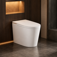 Couvercle de toilette intelligent avec capteur, siège de bidet à ouverture automatique, siège chauffant, eau chaude et sécheur d'air