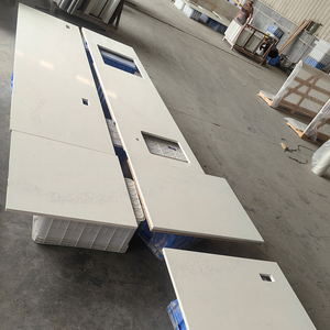 Factory Wholesale Modern Design White Quartz Polished Countertops OEM/ODM Calacatta 5046 Nuvo 20mm <b>Artificial</b> <b>Stone</b> Kitchen - Product Image 5