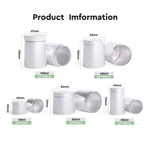 Pot en aluminium premium pour compléments alimentaires avec couvercle à joint lisse, hermétique, impression électrolytique pour l'emballage pharmaceutique en métal - Product Image 5