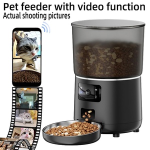 Distributeur automatique de nourriture pour chats de grande capacité, ABS, respectueux de l'environnement, Wifi intelligent, surveillance à distance vocale et vidéo, chats et chiens modernes - Product Image 4