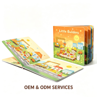 Servicio de Impresión Offset de Libros Infantiles Personalizados, Cartón Rígido, Encuadernación Perfecta, Tema de Construcción para Niños Pequeños, Aprendizaje Temprano