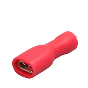 PVC full fully insulated FDFD series 22-16AWG 16-14AWG 14-12AWG 12-10AWG 2.8mm 4.75mm 6.35mm Female Spade crimp terminal