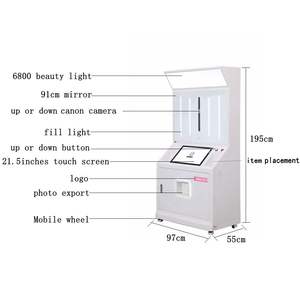 Boîte à Selfie Mobile Party Cabin Source Self Service Impression Instantanée Grande Tête Autocollant Stand Photobooth Boîte à Selfie - Product Image 2