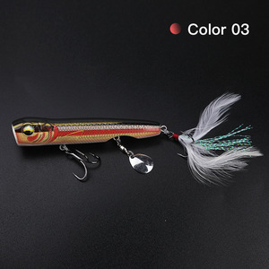 Señuelo de Pesca con Lentejuelas, Modelo 6019, Anzuelo Triple, Color Negro Espejo, Material ABS, para Pesca de Superficie y Fondo, Señuelo Duro para Pescar Lubina - Product Image 3