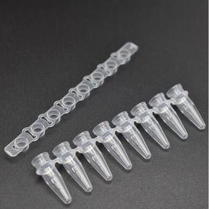 ชุดหลอดเก็บตัวอย่าง PCR 8 หลอด ยี่ห้อ Huichuang Medical ขนาด 0.2 มล. แบบฝาปิด สำหรับใช้ในห้องปฏิบัติการ - Product Image 1