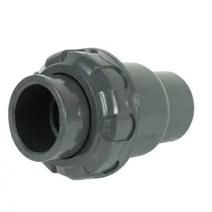 DKV UPVC Single Union Ball Check Valve DIN ANSI UPVC Vertical Check Valve PVC Non Return Check Valve Water EPDM General Manual