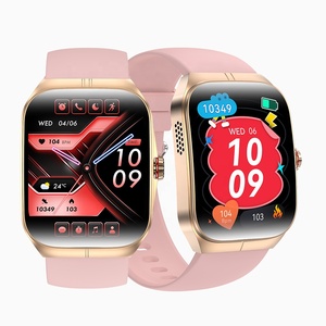 Hk80 phụ nữ thời trang reloj Smartwatch Montre connecte Hombre BT cuộc gọi trợ lý giọng nói NFC sức khỏe AMOLED cong Đồng hồ thông minh - Product Image 1