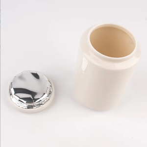 Urne funéraire en céramique pour animaux de compagnie avec couvercle scellé, logo et forme personnalisables, conteneur commémoratif pour cendres d'animaux avec design <span class=keywords><strong>photo</strong></span> - Product Image 2
