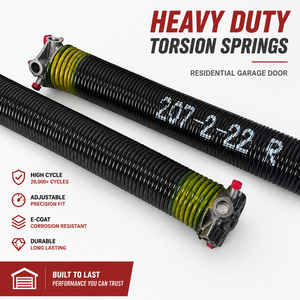 Motor para Puerta Enrollable Garage <b>Door</b> Torsion <b>Spring</b> Heavy Duty Residential Adjustable Garage <b>Door</b> <b>Springs</b> E-Coat - Product Image 1