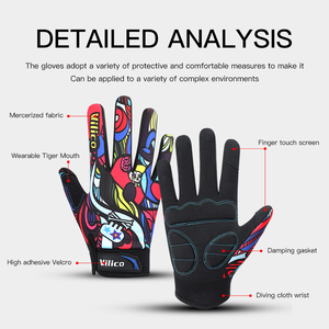Cycling <strong>Gloves</strong> <strong>for</strong> <strong>Men</strong> Women Shock-Absorbing Memory Gel Padded Biking <strong>Gloves</strong> Breathable <strong>Touchscreen</strong> Full Finger Bike <strong>Gloves</strong> - Product Image 2