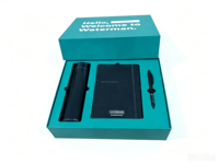 Ensemble cadeau pour employés avec logo personnalisé, tasse en céramique, bloc-notes, stylo, boîte cadeau