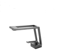 Keran Wastafel Kamar Mandi Feenice Modern, Tuas Tunggal, Lubang Tunggal, Warna Hitam, Kuningan Mewah, Pemasangan di Atas Meja