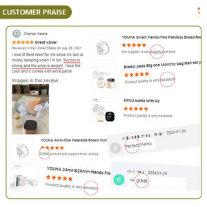 Youha เครื่องปั๊มนมไฟฟ้าแบบพกพาปราศจากสาร BPA 210มล. สำหรับ<span class=keywords><strong>เด็ก</strong></span>ทารก - Product Image 4